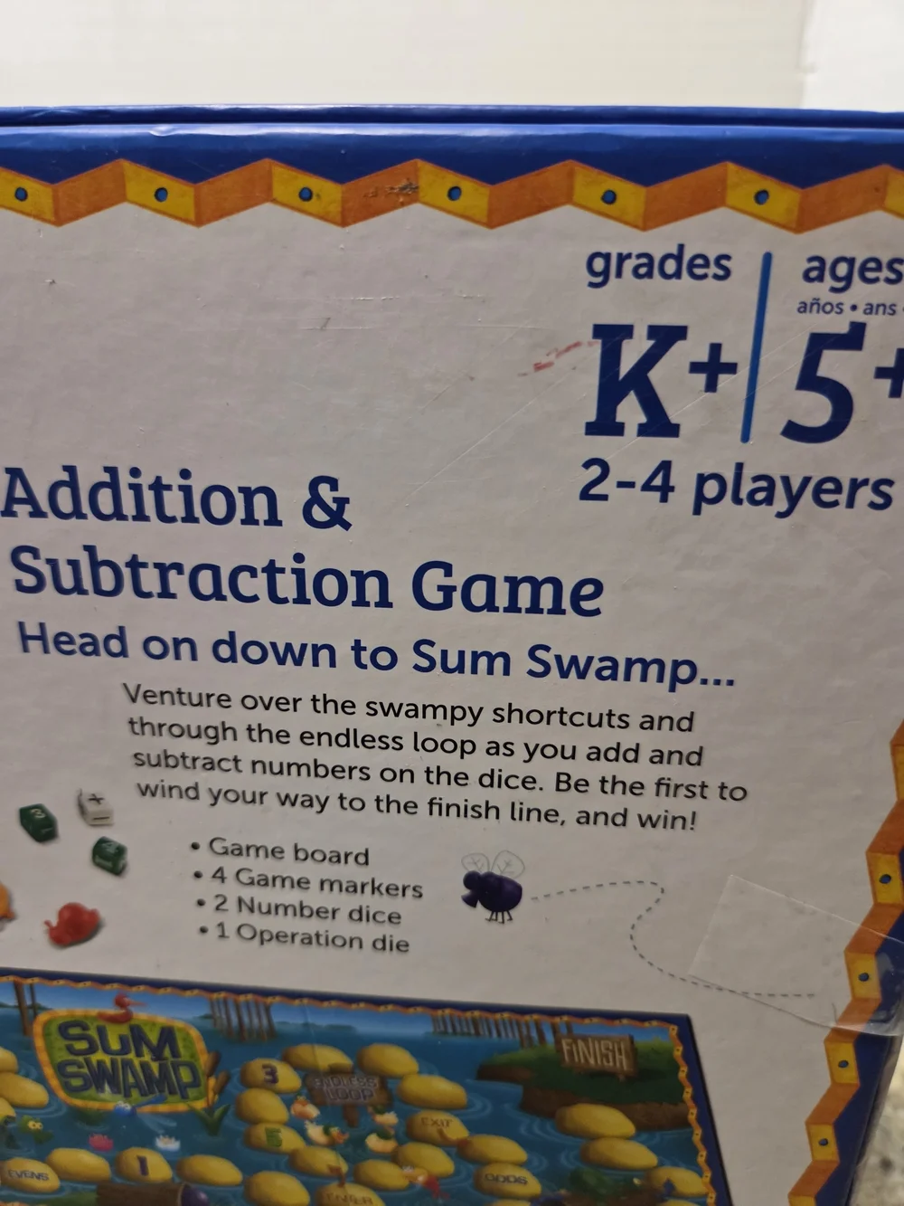 Learning Resources Sum Swamp Math Game Addition & Subtraction Ages 5+ Complete